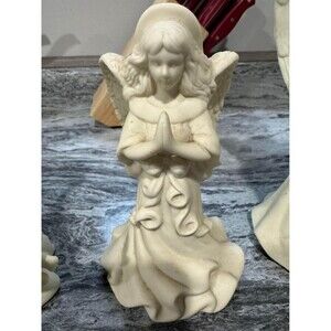 Partylite Angel of Hope Porcelain Bisque Taper Candle Holder